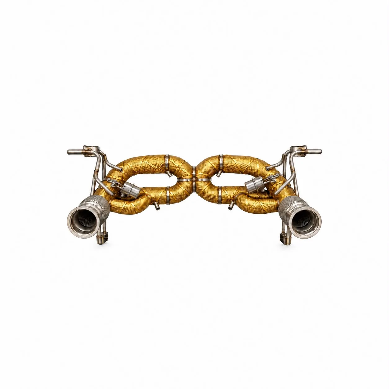 LAMBORGHINIi Huracan Evo, STO, Sterrato & Tecnica Race Valved gold heat shieleded Exhaust System 2