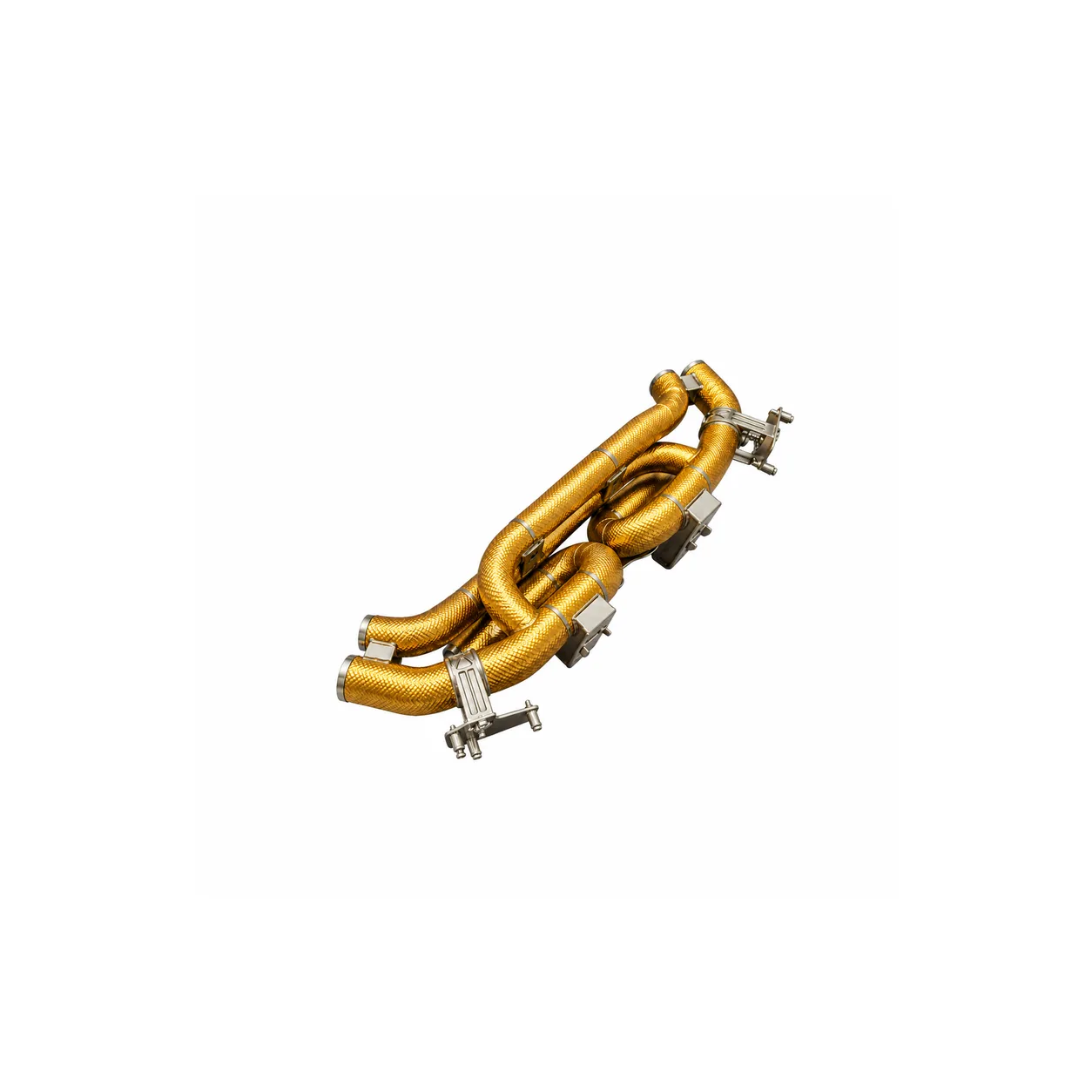 Porsche 911 992 3.0t valved exhaust system gold plated 2