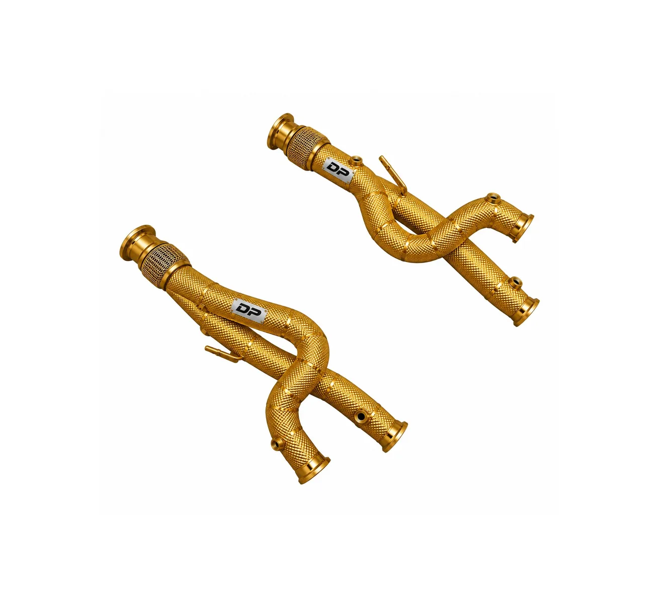 Lamborghini Aventador SVJ LP 770-4 DP Performance Downpipes Gold Heat-Shielded V12 Performance