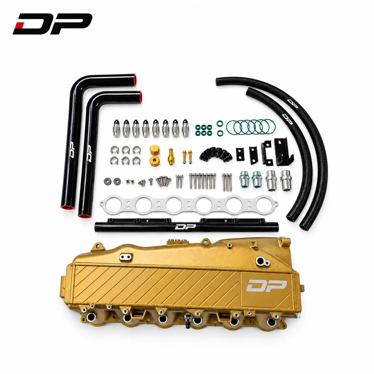 BMW G20 M340i M240i G42-Toyota GR Supra 3.0L Upgraded Water-to-Air Intercooler Intake Manifold (GOLD)